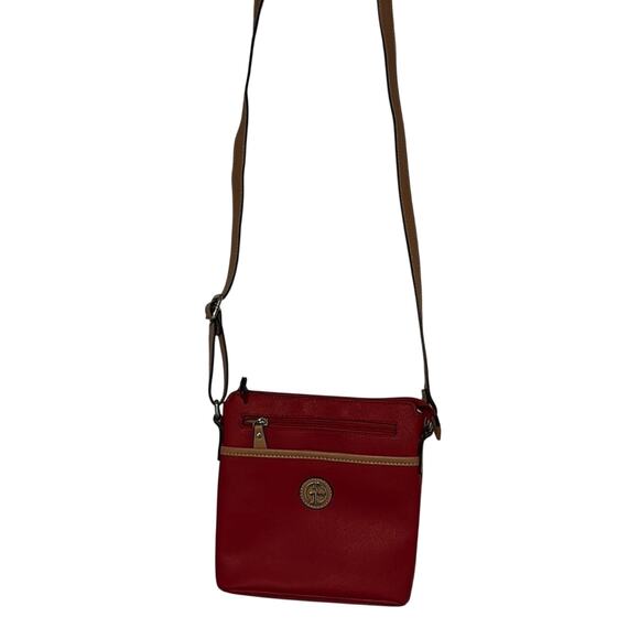 Gianni Bernini Red Crossbody Bag - Picture 1 of 6